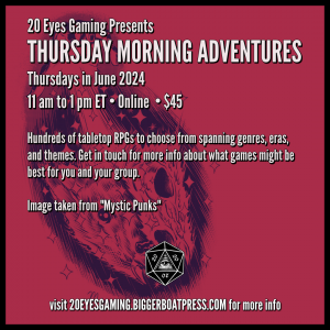 2024-06 THURSDAY MORNING Mystic Punks