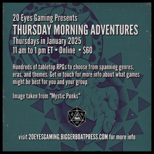 2025-01 THURSDAY MORNING Mystic Punks