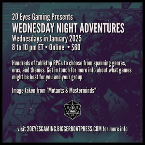 2025-01 WEDNESDAY NIGHT Mutants & Masterminds