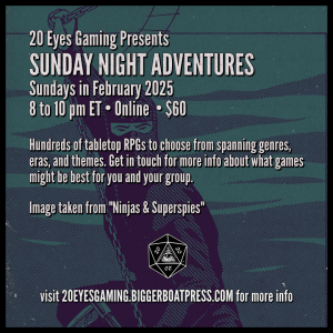 2025-02 SUNDAY NIGHT Ninjas & Superspies