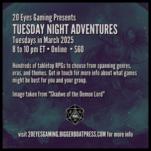 2025-03 TUESDAY NIGHT Shadow of the Demon Lord