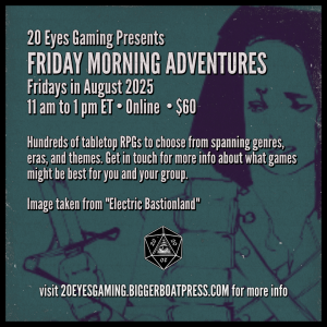 2025-08 FRIDAY MORNING Electric Bastionland