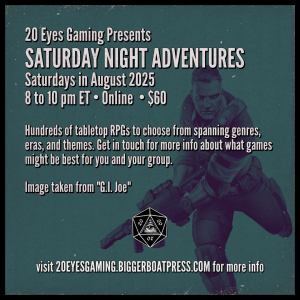 2025-08 SATURDAY NIGHT GI Joe