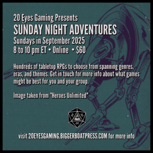 2025-09 SUNDAY NIGHT Heroes Unlimited