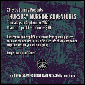2025-09 THURSDAY MORNING Knave
