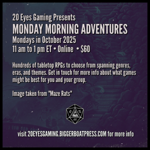 2025-10 MONDAY MORNING Maze Rats