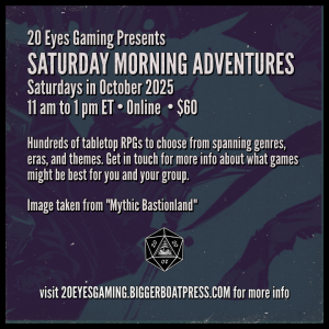 2025-10 SATURDAY MORNING Mythic Bastionland